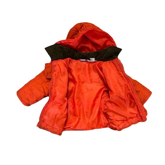 Vintage Winnie The Pooh Tigger Baby Winter Coat Jacket Orange 3-6 Months - Picture 6 of 7